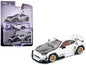 Toyota Pandem GR86 White with Carbon Hood "Enigma Exclusive Edition" 1/64 Diecast Model Car by Pop Race Cartsfy Inc.