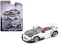 Toyota Pandem GR86 White with Carbon Hood "Enigma Exclusive Edition" 1/64 Diecast Model Car by Pop Race Cartsfy Inc.