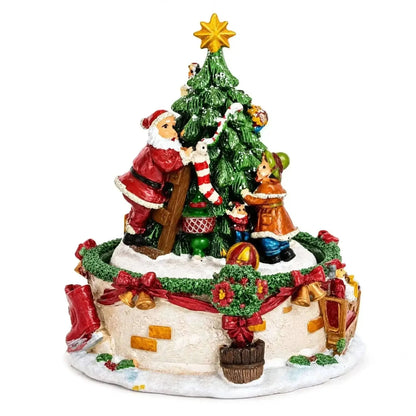 Tree Decorating Duo Spinning Musical Christmas Figurine Cartsfy Inc.