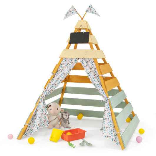 Triangle Hideaway Playhouse with Removable Chalkboard for Indoor and Outdoor VYSN Default Title Default Title-