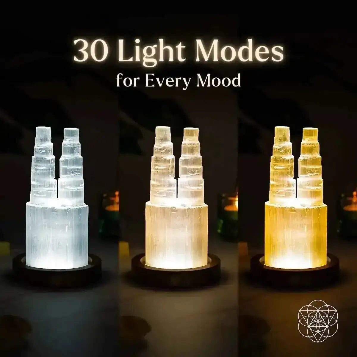Two-Tower Selenite Lamp – Deep Energy Cleanse & Reset Conscious Items Default Title Default Title-