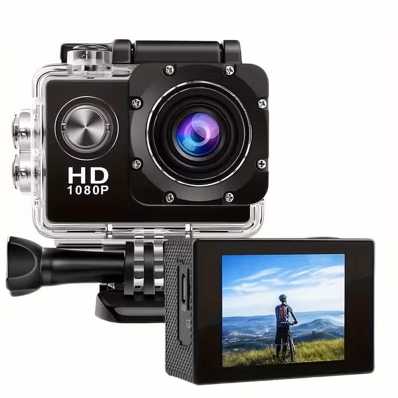 Ultra HD 1080P Action Camera – 140° Wide Angle, Fisheye Lens, LCD Display Cartsfy Inc.