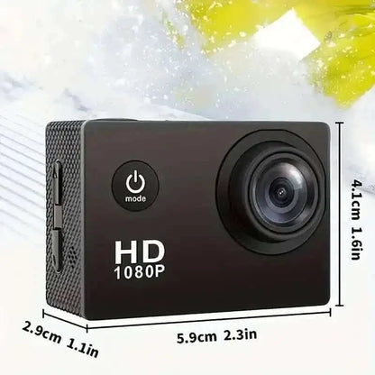 Ultra HD 1080P Action Camera – 140° Wide Angle, Fisheye Lens, LCD Display Cartsfy Inc.