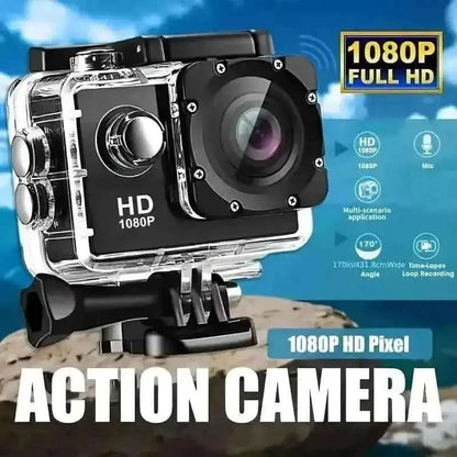Ultra HD 1080P Action Camera – 140° Wide Angle, Fisheye Lens, LCD Display DailySale Default Title Default Title-