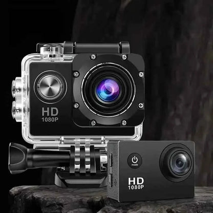 Ultra HD 1080P Action Camera – 140° Wide Angle, Fisheye Lens, LCD Display - Cartsfy Inc.