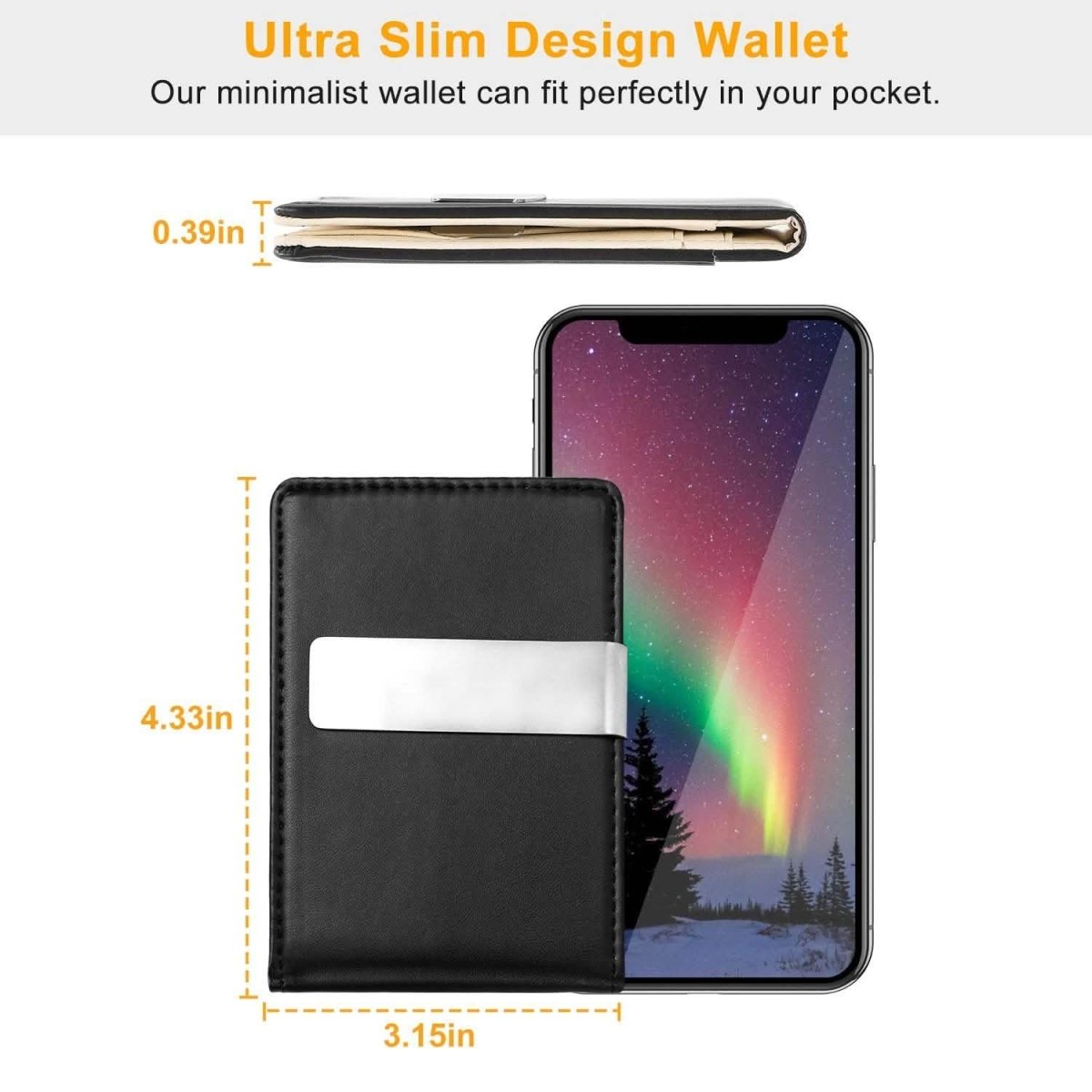 Unisex PU Leather Wallet RFID Blocking - Cartsfy Inc.