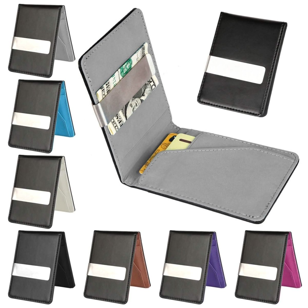 Unisex PU Leather Wallet RFID Blocking - Cartsfy Inc.