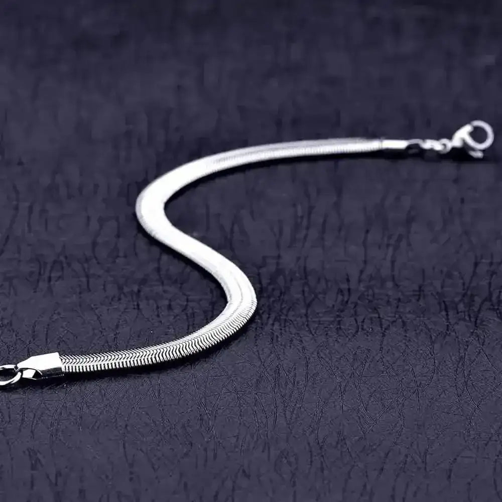 Unisex Stainless Steel Snake Chain Bracelet DailySale Default Title Default Title-