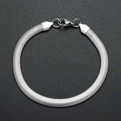 Unisex Stainless Steel Snake Chain Bracelet Cartsfy Inc.