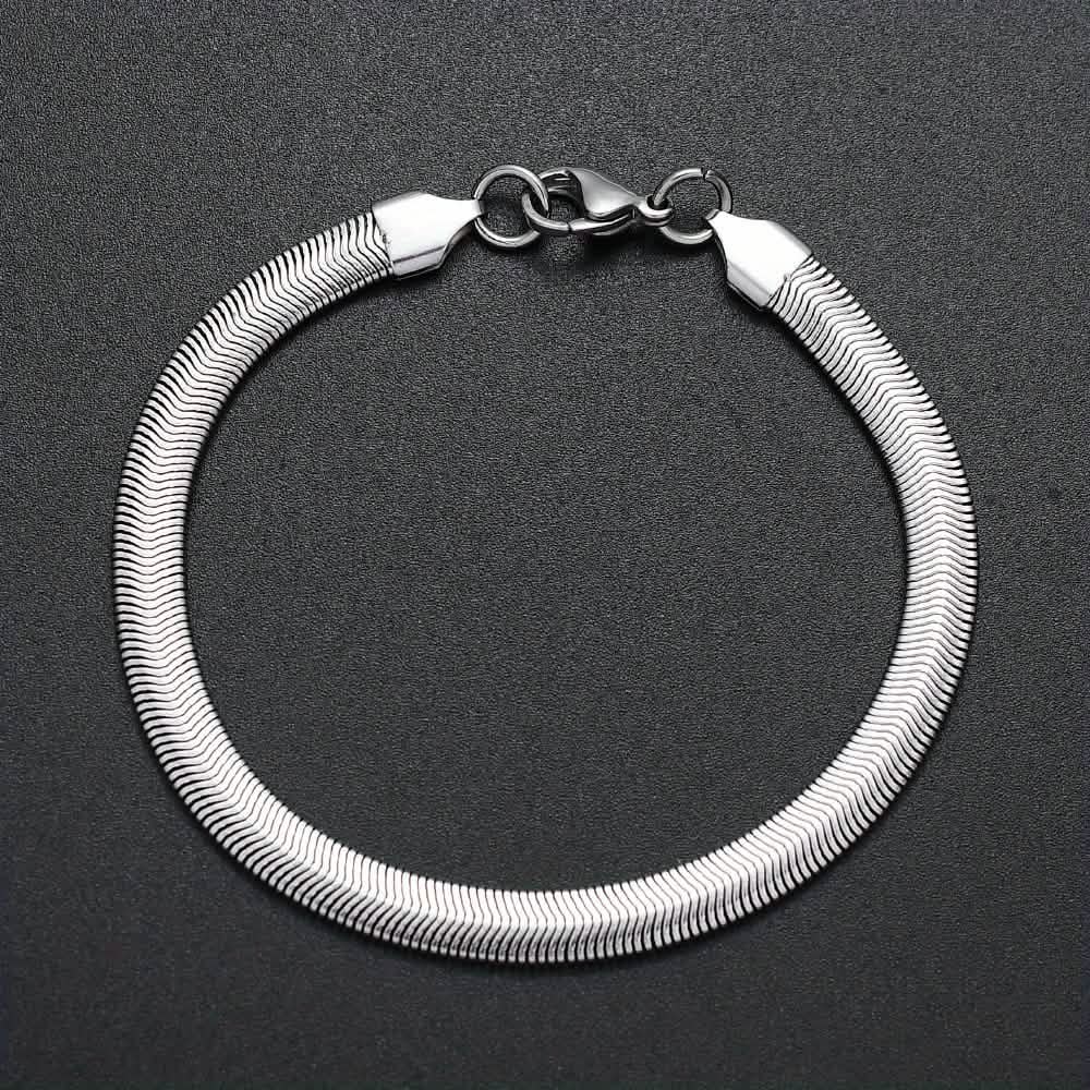 Unisex Stainless Steel Snake Chain Bracelet Cartsfy Inc.
