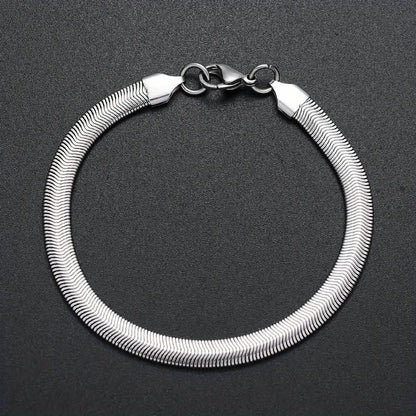 Unisex Stainless Steel Snake Chain Bracelet Cartsfy Inc.