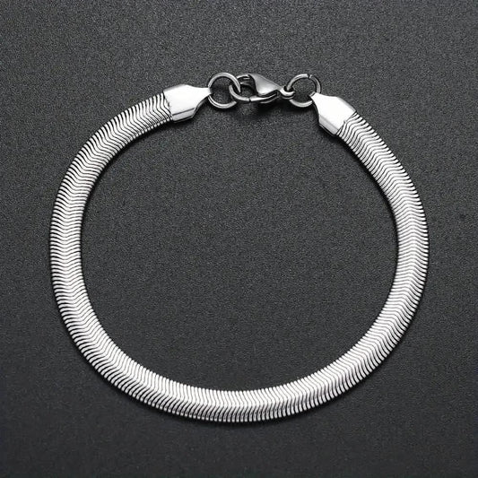Unisex Stainless Steel Snake Chain Bracelet DailySale Default Title Default Title-