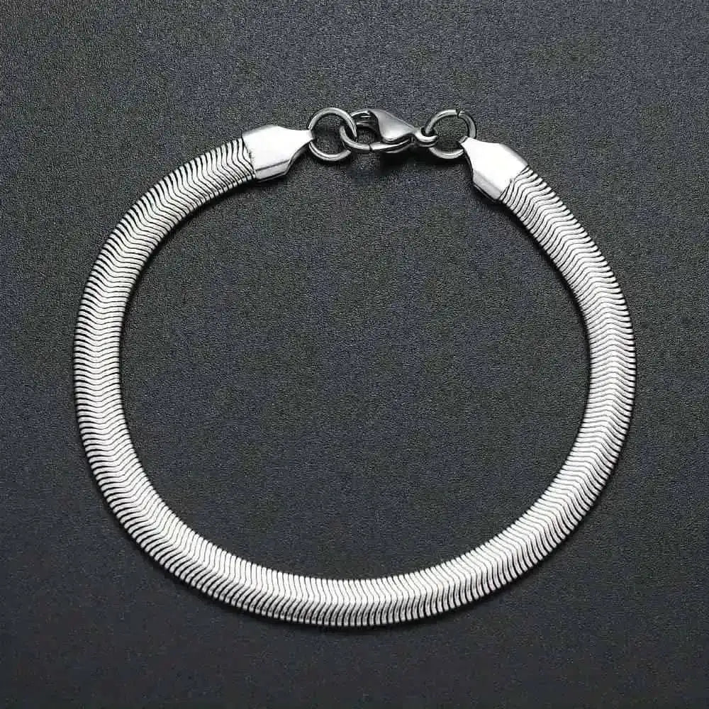 Unisex Stainless Steel Snake Chain Bracelet Cartsfy Inc.