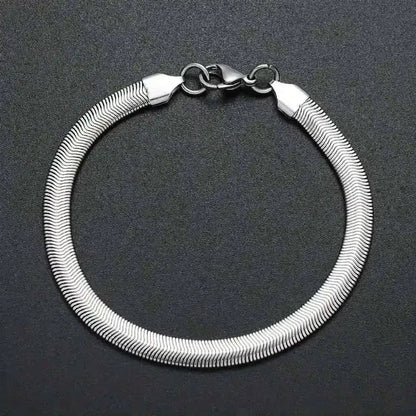Unisex Stainless Steel Snake Chain Bracelet Cartsfy Inc.
