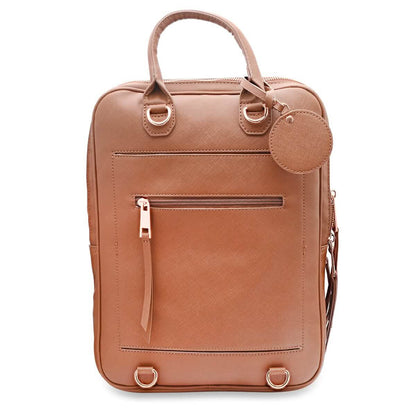 Unisex Super Soft Premium Vegan Leather Travel Backpack with 6 Compartment - Cartsfy Inc.