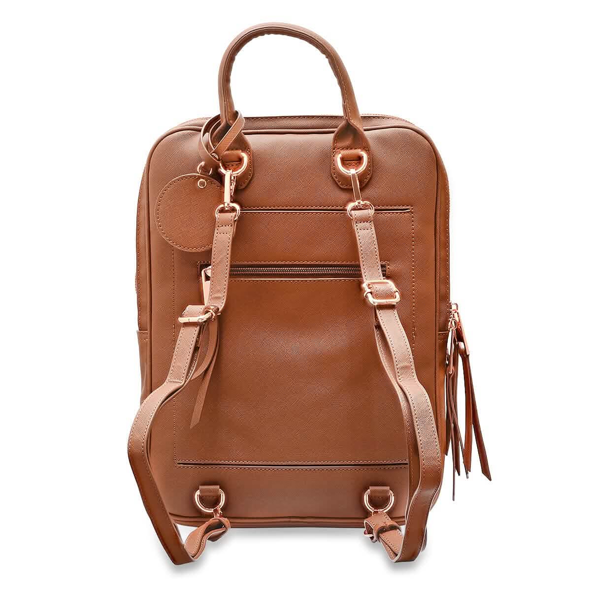 Unisex Super Soft Premium Vegan Leather Travel Backpack with 6 Compartment - Cartsfy Inc.