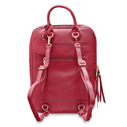Unisex Super Soft Premium Vegan Leather Travel Backpack with 6 Compartment - Cartsfy Inc.