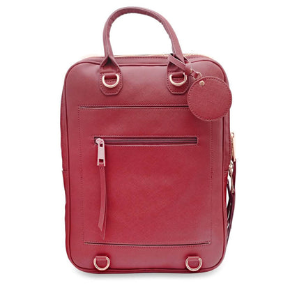 Unisex Super Soft Premium Vegan Leather Travel Backpack with 6 Compartment - Cartsfy Inc.