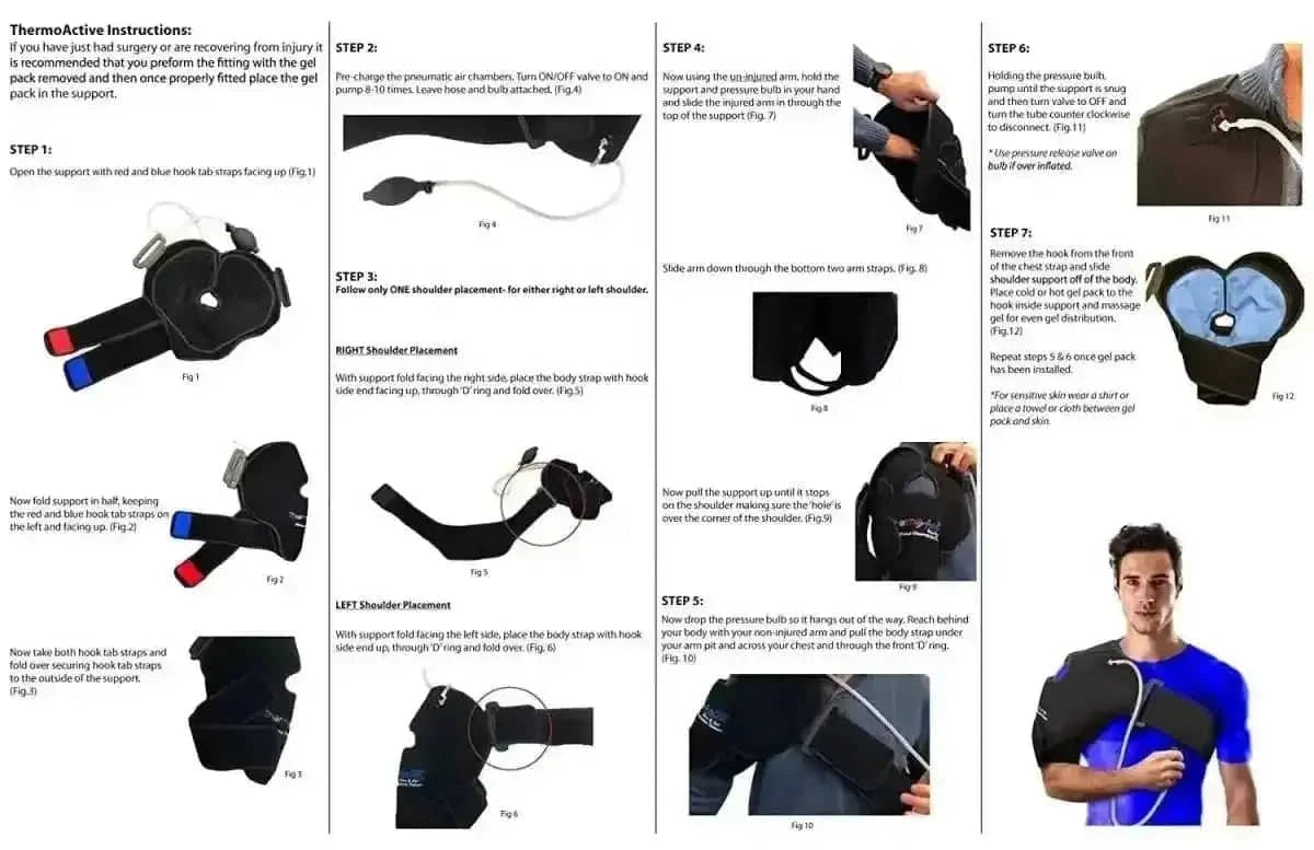 Universal Shoulder Hot/Cold Compression Brace NatraCure Default Title Default Title-