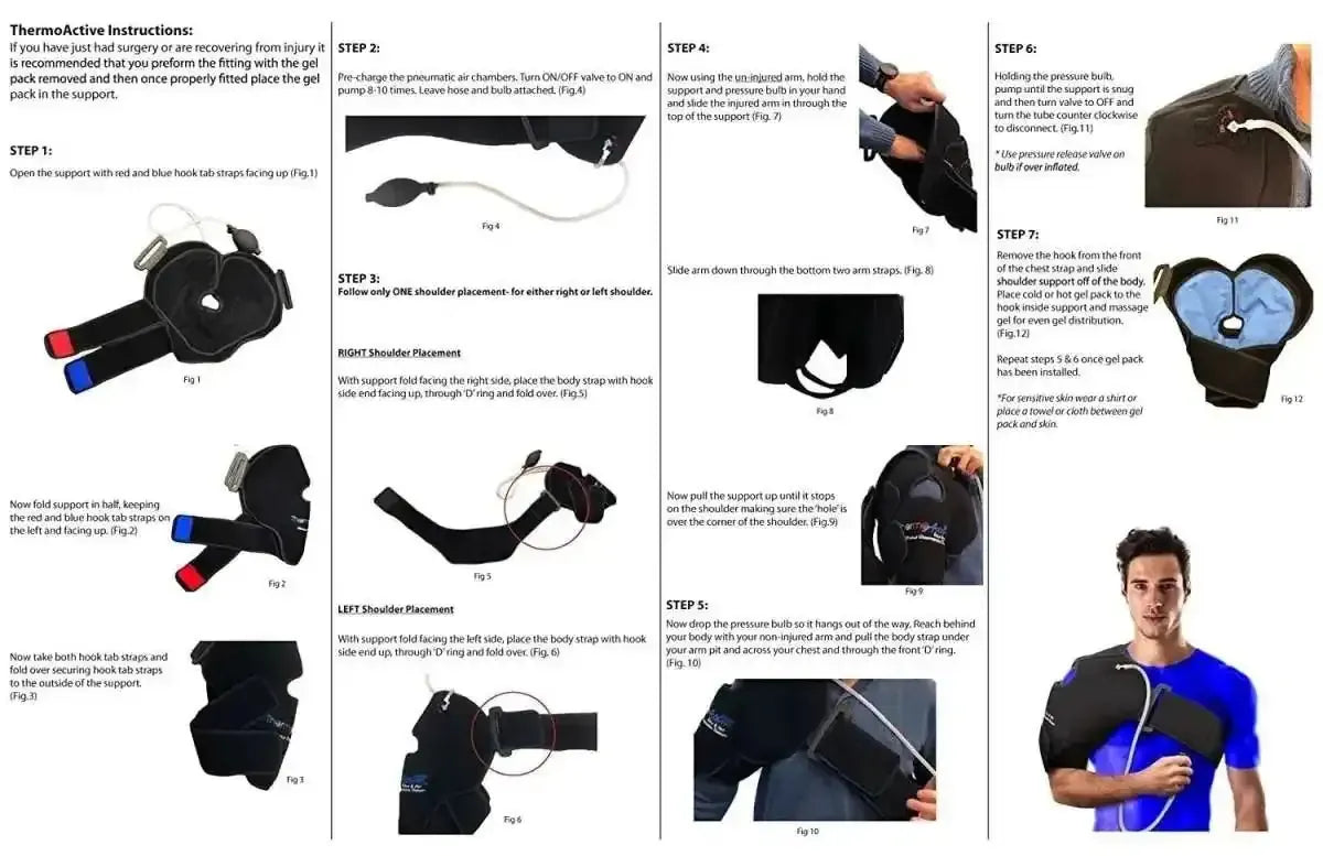 Universal Shoulder Hot/Cold Compression Brace NatraCure Default Title Default Title-