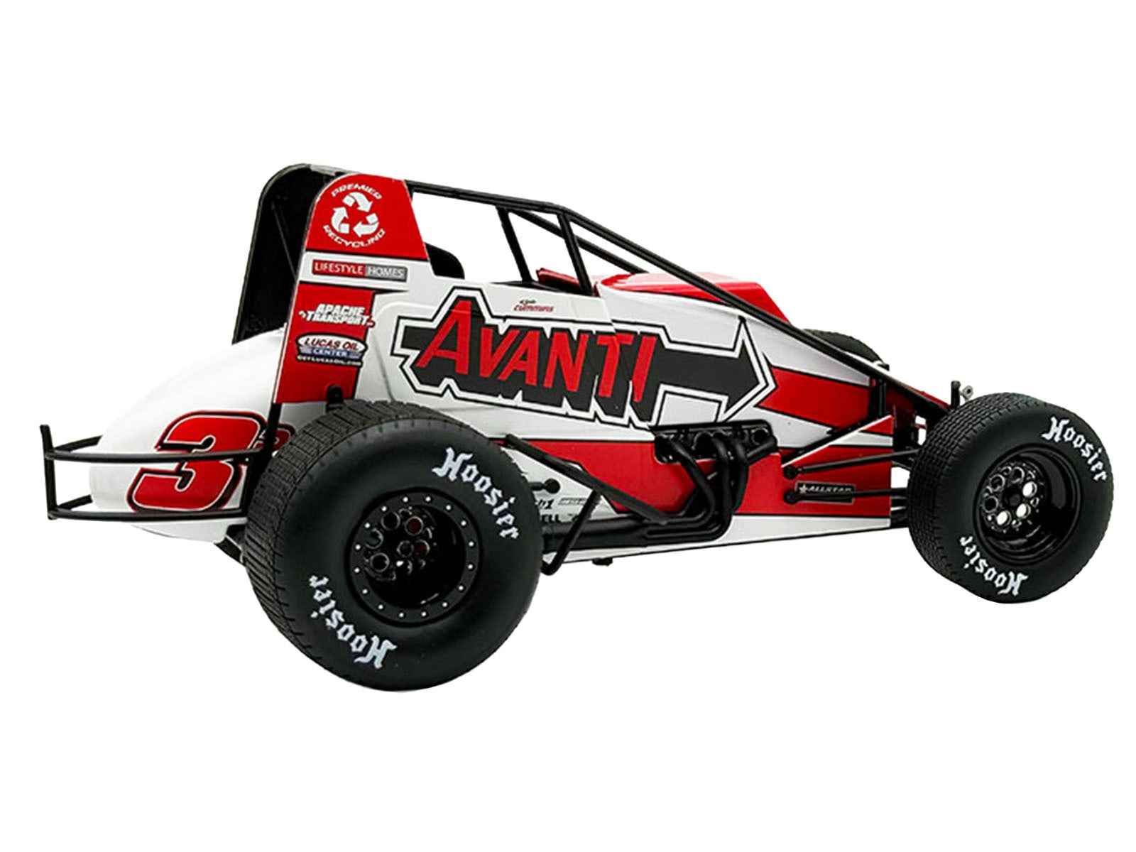 USAC Sprint Car #3P Kyle Cummins "Avanti" Champion "USAC Sprint Car National Championship" (2025) 1/18 Diecast Model Car by ACME Cartsfy Inc.