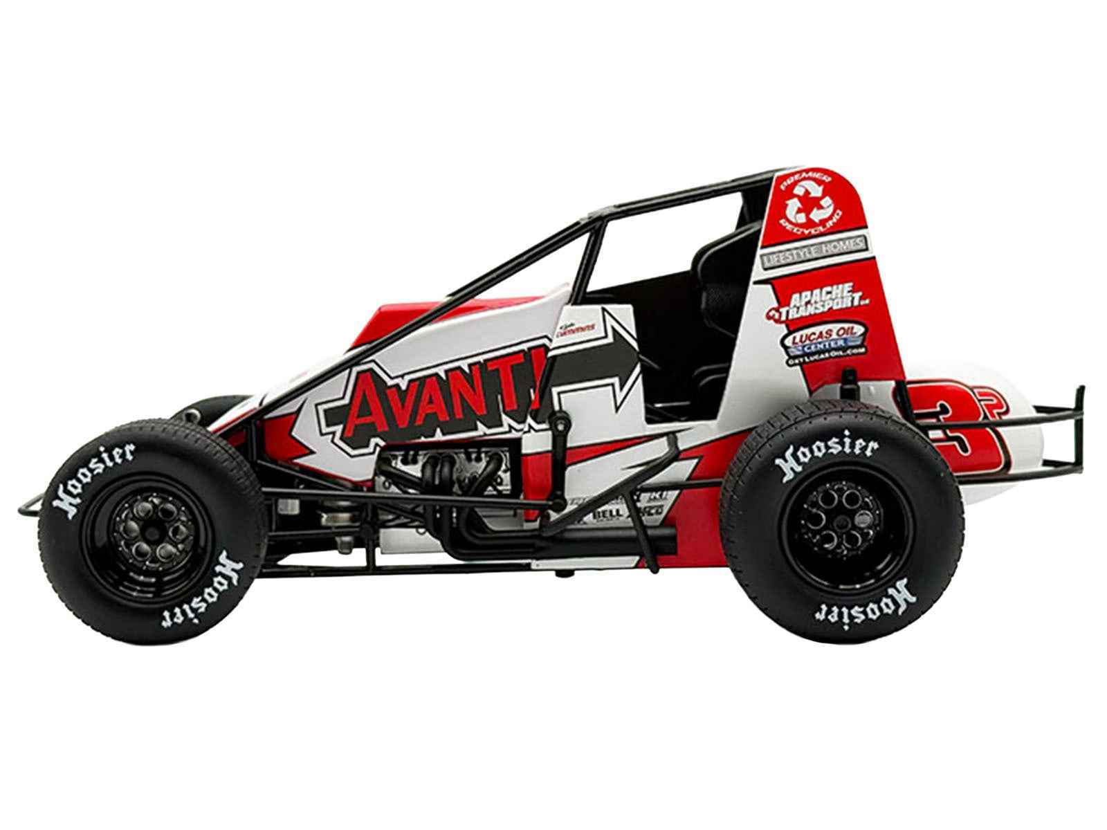 USAC Sprint Car #3P Kyle Cummins "Avanti" Champion "USAC Sprint Car National Championship" (2025) 1/18 Diecast Model Car by ACME Cartsfy Inc.