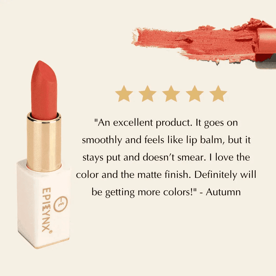 Vegan Matte Lipstick – Hydrating, Long-Wear, Magnetic Case EpiLynx 3 5 7 3-5-7-10-11-13-