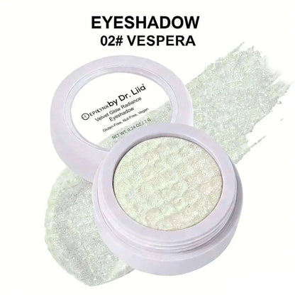 Velvet Glow Radiance Eyeshadow - Vegan, Gluten-Free, Nut-Free, Egg-Free EpiLynx #1 Lumire #2 Vespera #3 Kaelis #1 Lumire-#2 Vespera-#3 Kaelis-#4 Zephyra-#5 Nyxium-#6 Astrale-#7 Crylene-#8 Elyzia-#9 Ravelle-#10 Solinae-#11 Luminax-#12 Glissyn-#13 Prismyx-#14 Aurixis-#15 Velarex-#16 Krystix-#17 Nebulon-#18 Opalix-#19 Fluorix-#20 Cromyx-