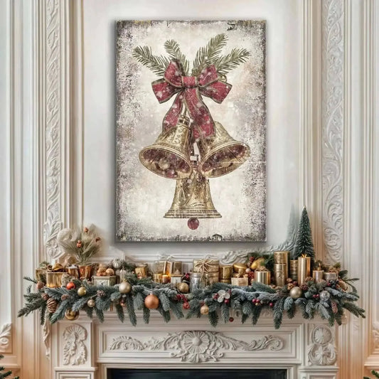 Vintage Christmas Bells Wall Art Cartsfy Inc.