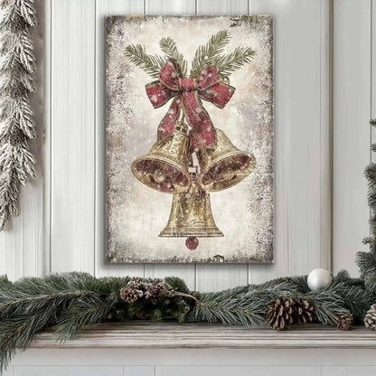 Vintage Christmas Bells Wall Art Cartsfy Inc.