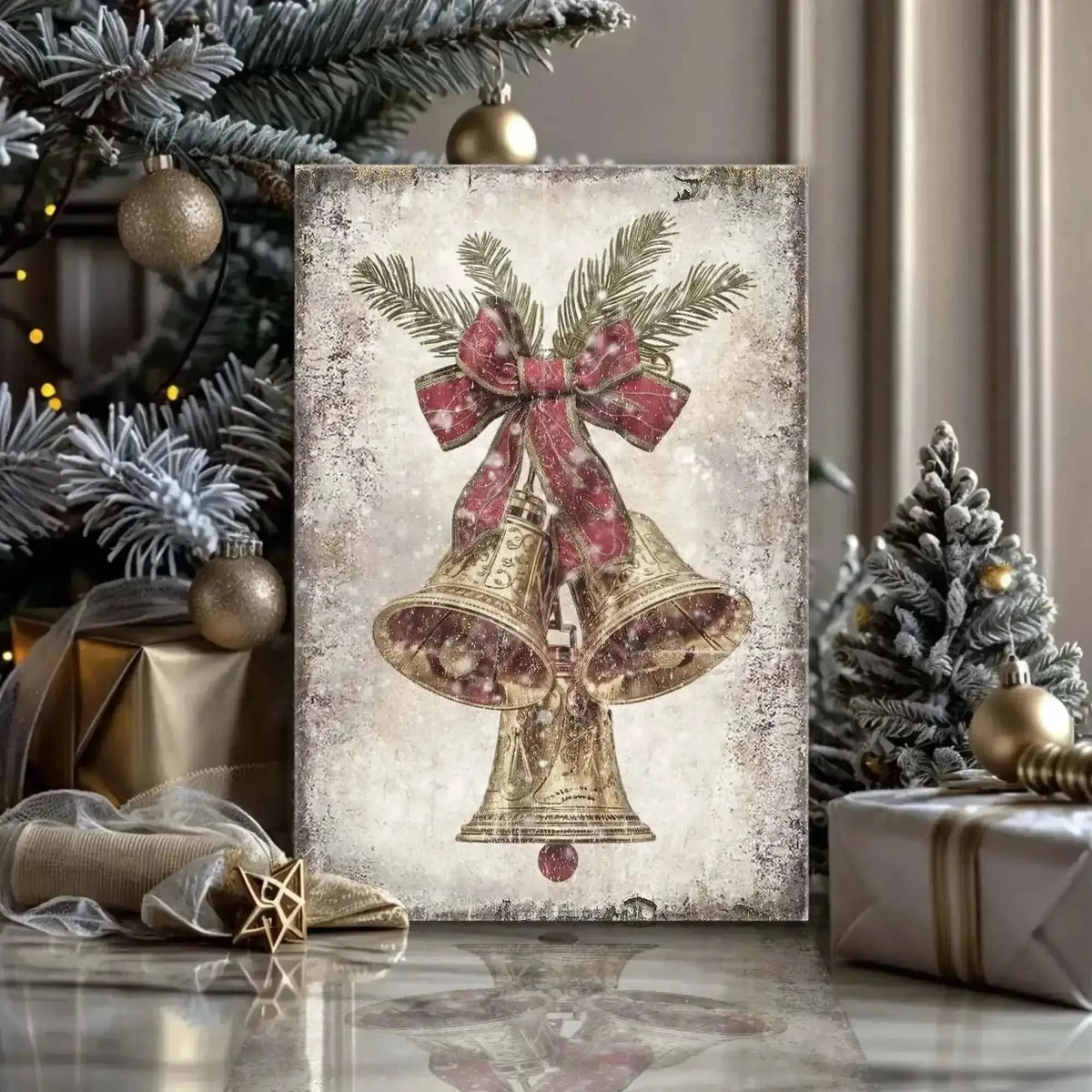 Vintage Christmas Bells Wall Art Cartsfy Inc.