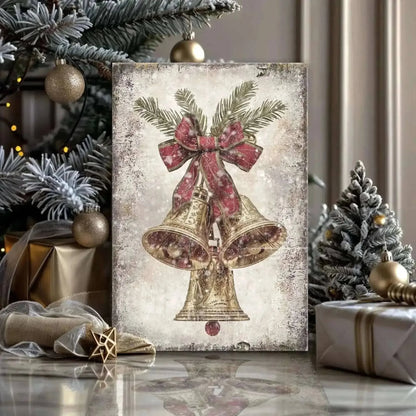 Vintage Christmas Bells Wall Art Cartsfy Inc.