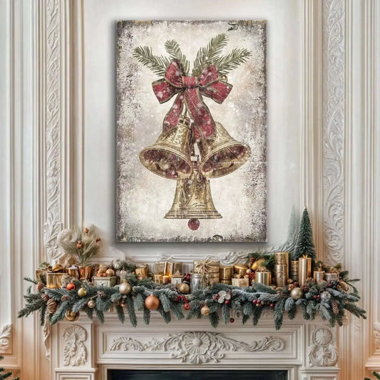 Vintage Christmas Bells Wall Art Cartsfy Inc.