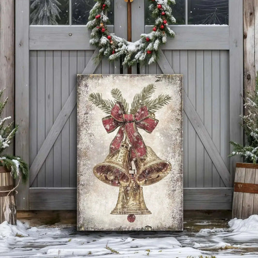 Vintage Christmas Bells Wall Art Cartsfy Inc.