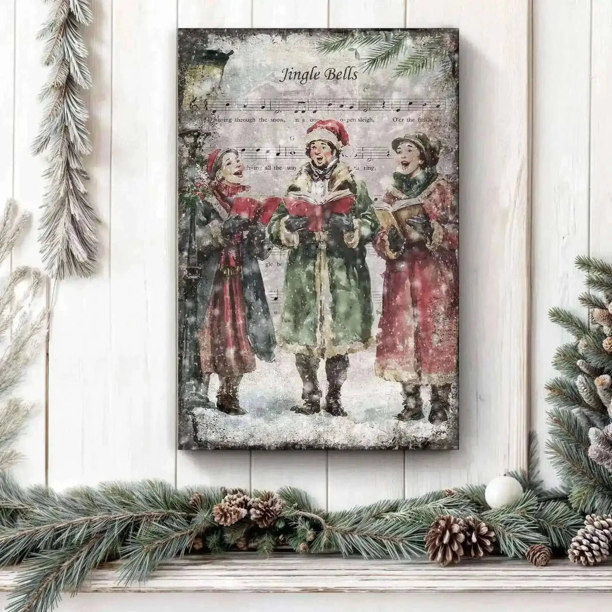 Vintage Christmas Carolers Wall Art II Cartsfy Inc.