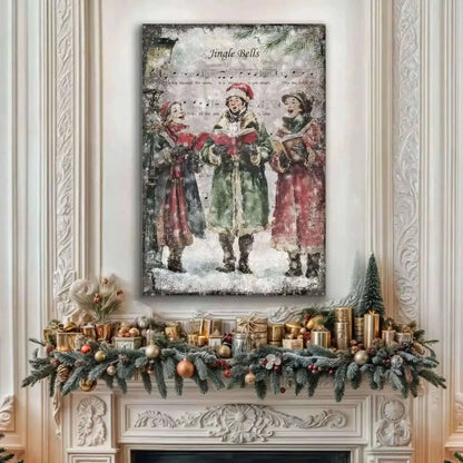 Vintage Christmas Carolers Wall Art II Cartsfy Inc.
