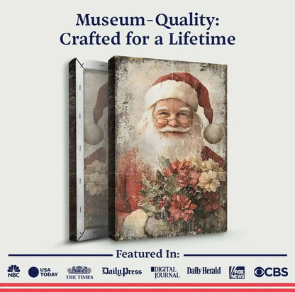 Vintage Christmas Santa Claus Wall Art Cartsfy Inc.