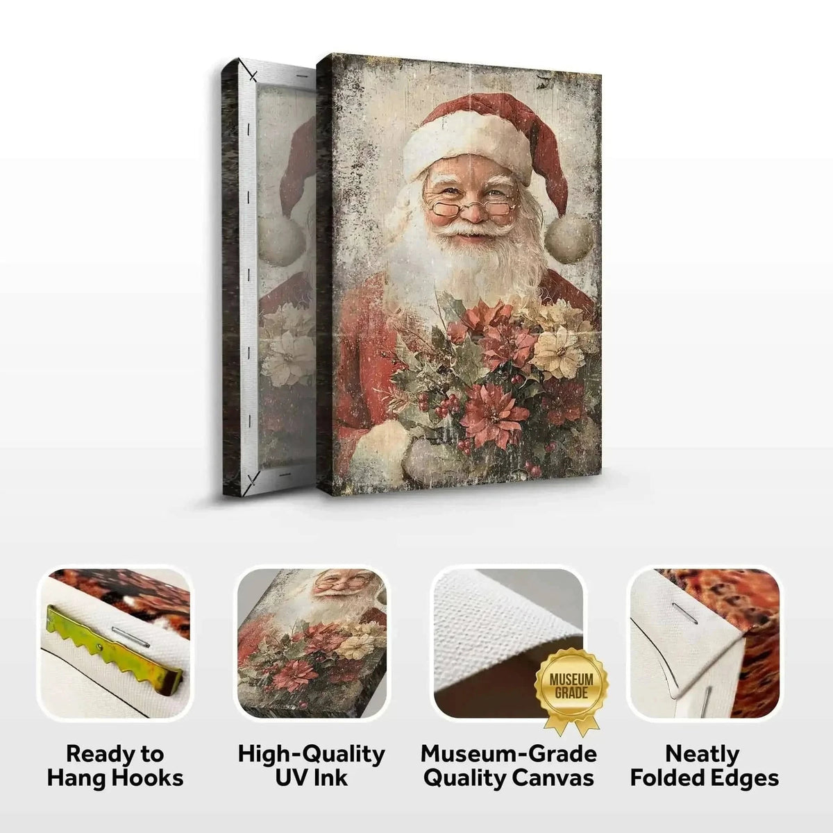 Vintage Christmas Santa Claus Wall Art Cartsfy Inc.
