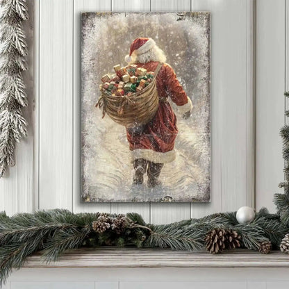 Vintage Christmas Santa Claus Wall Art II Cartsfy Inc.