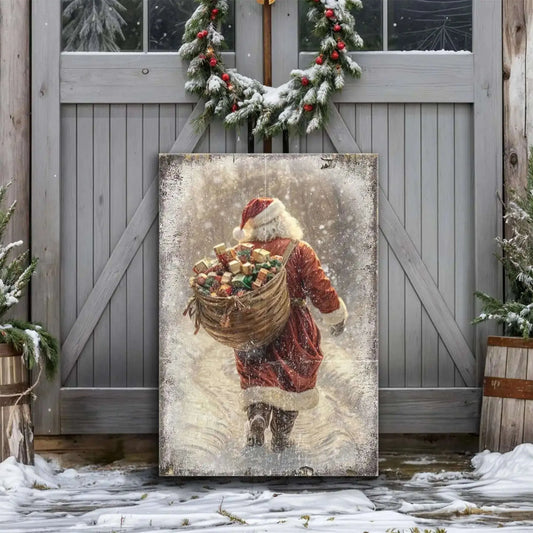 Vintage Christmas Santa Claus Wall Art II Cartsfy Inc.