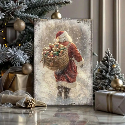Vintage Christmas Santa Claus Wall Art II Cartsfy Inc.