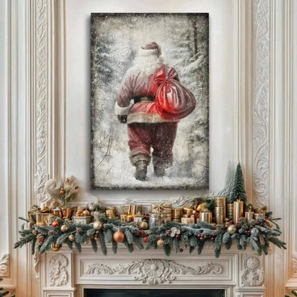 Vintage Christmas Santa Claus Wall Art III Cartsfy Inc.