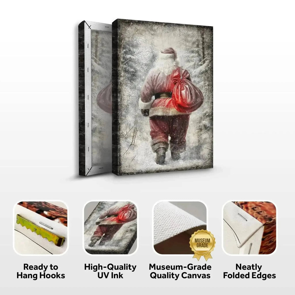 Vintage Christmas Santa Claus Wall Art III Cartsfy Inc.