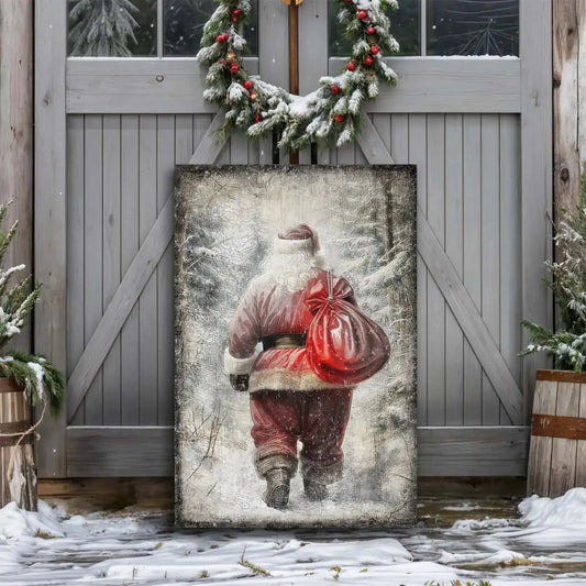 Vintage Christmas Santa Claus Wall Art III Cartsfy Inc.