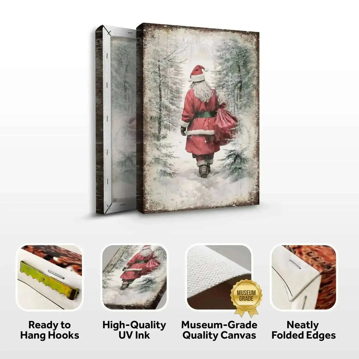 Vintage Christmas Santa Claus Wall Art V Cartsfy Inc.