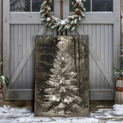 Vintage Christmas Tree Wall Art Cartsfy Inc.