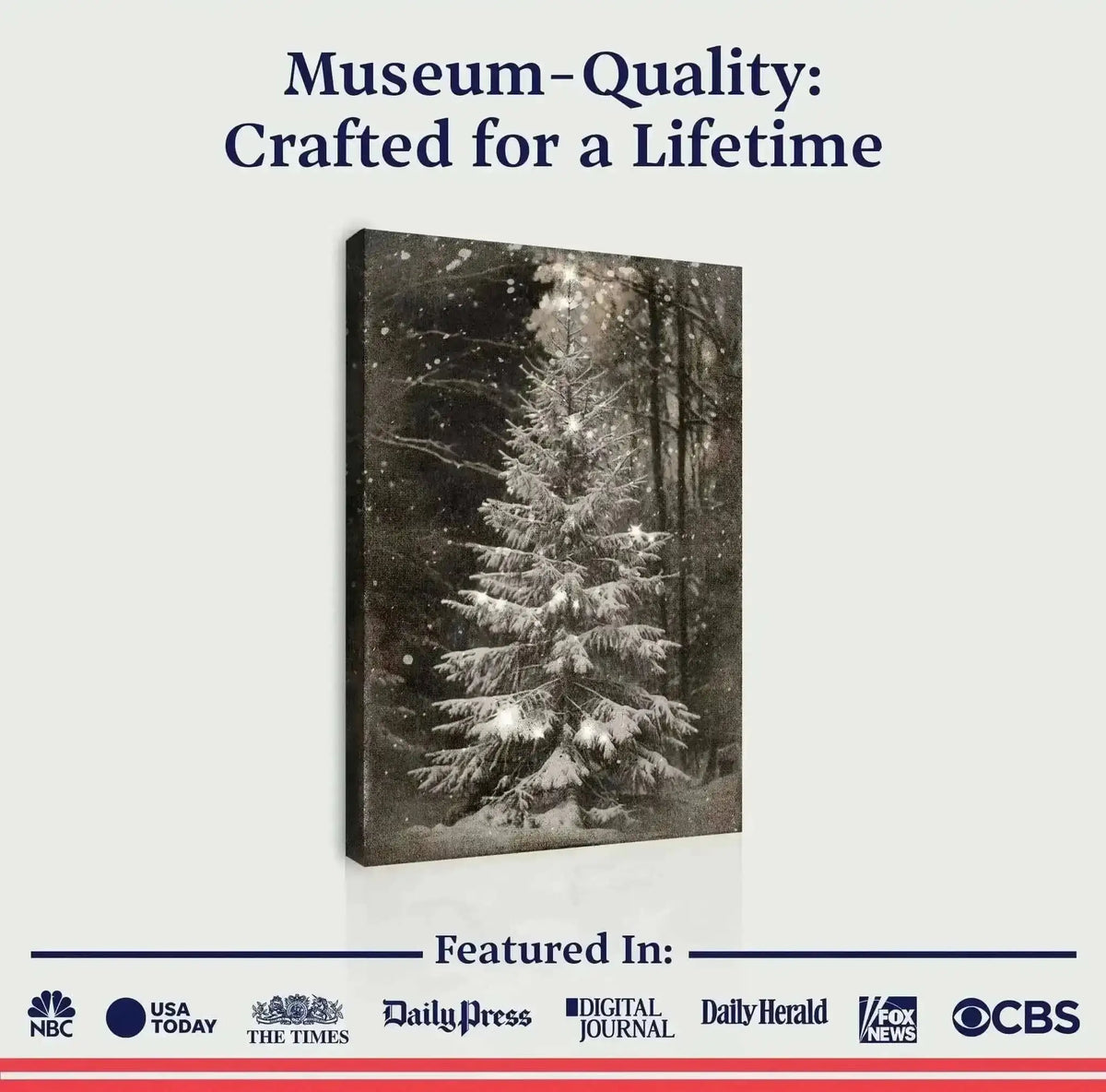 Vintage Christmas Tree Wall Art Cartsfy Inc.
