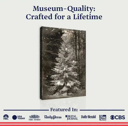 Vintage Christmas Tree Wall Art Cartsfy Inc.