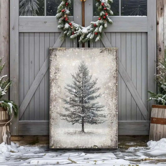 Vintage Christmas Tree Wall Art IX Cartsfy Inc.