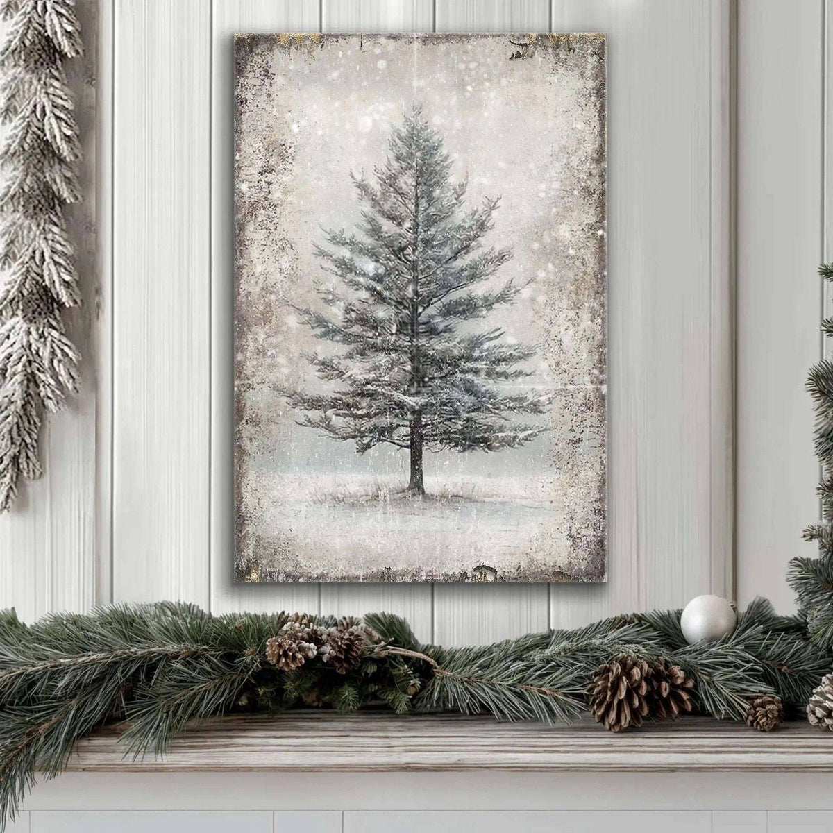 Vintage Christmas Tree Wall Art X Tailored Canvases 18x12 inch Medium Premium Gallery Wrapped 24x16 inch Large Premium Gallery Wrapped 36x24 inch Extra Large Premium Gallery Wrapped 18x12 inch Medium Premium Gallery Wrapped-24x16 inch Large Premium Gallery Wrapped-36x24 inch Extra Large Premium Gallery Wrapped-